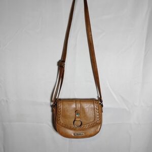 Mudd Tan Crossbody Bag with Embellished Flap